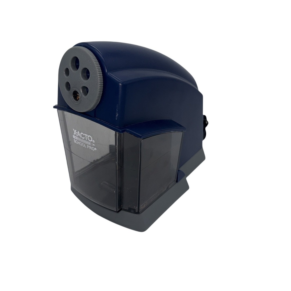 X-ACTO School Pro Electric‎ Pencil Sharpener Blue XActo New in box
